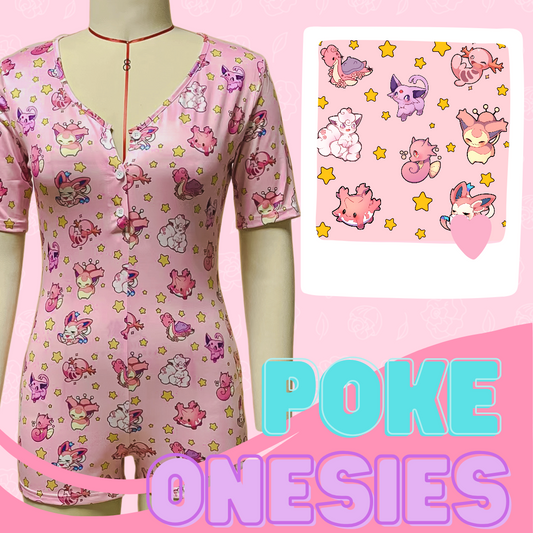 Pink Poke Onesies